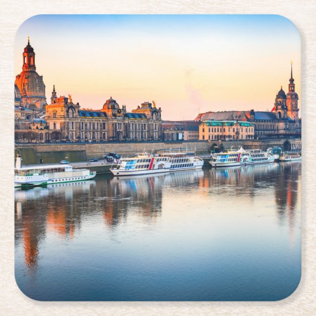 Dresden Underlägg Papper Kvadrat (Framsidan)