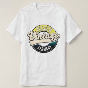 Dresden vintage stil logotyp t shirt