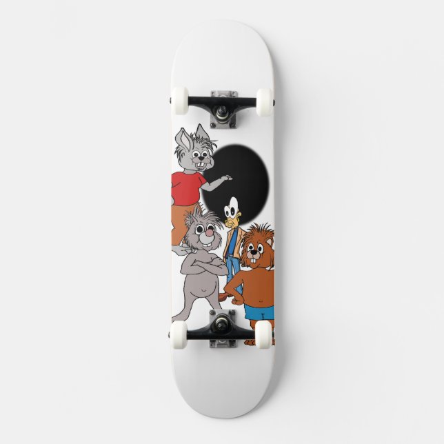 Dreshawne och Vänner Mini Skateboard Bräda 18,5 Cm (Framsida)