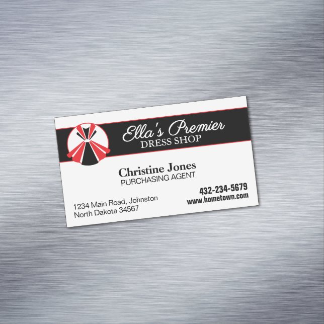 Dress Boutique Magnetiska Visitkort (In Situ)