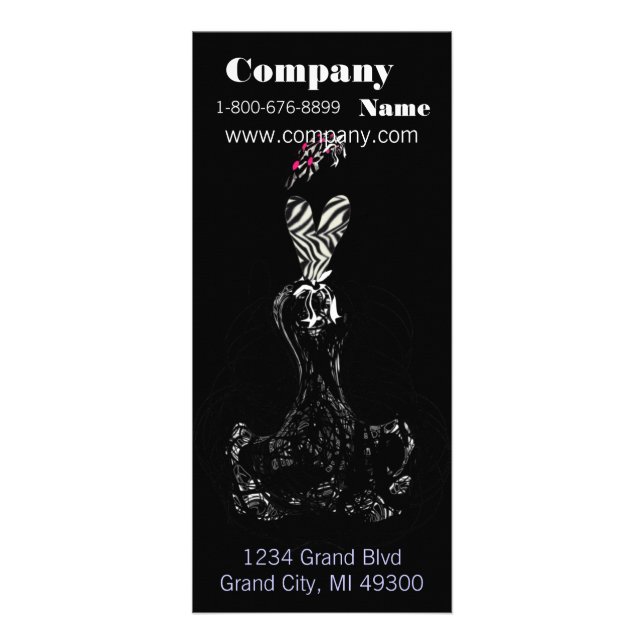 Dress Boutique-rackkort Reklamkort (Framsidan)