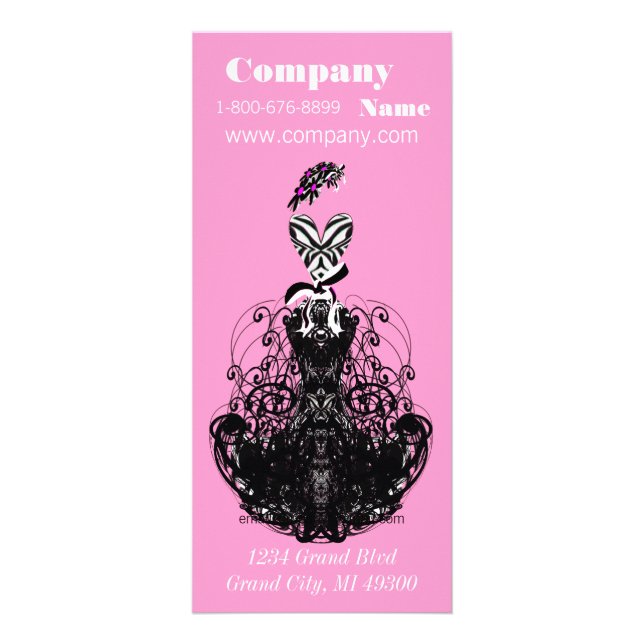 Dress Boutique-rackkort Reklamkort (Framsidan)