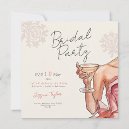 Dress bridal shower party cheers invitation inbjudningar