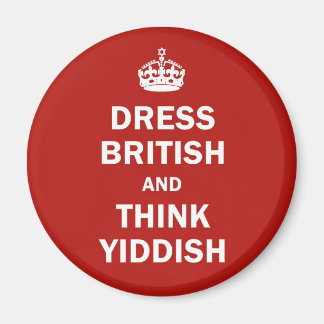Dress British and Tänka Yiddiska Magnet