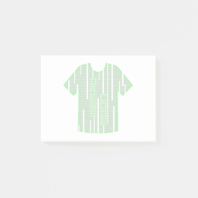 DRESS CODE ! (geek, mode, informatique) Post-it Block (Framsida)