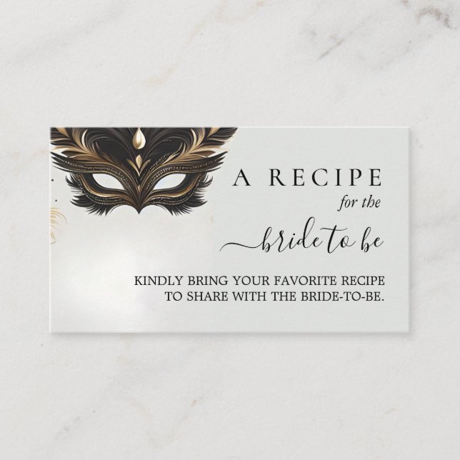 Dress Code Prom Maskeradbal Bröllopsfest Tilläggskort (Framsida)