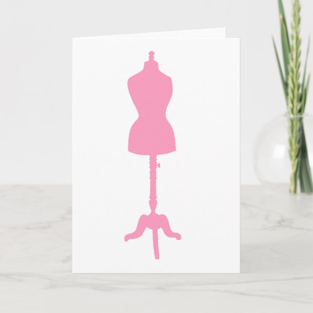 Dress Form Silhouette II - Rosa Kort (Framsida)