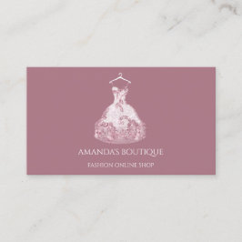 Dress Logotyp Mode Boutique Online Shop Ro Snöre Visitkort