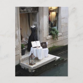 Dress Shop på Canal i Venedig Vykort