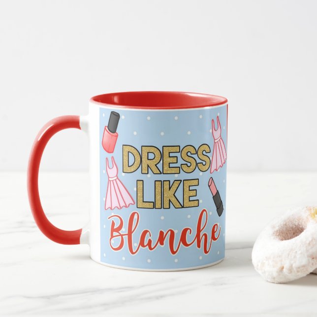 Dress som Blanche, Golden Girls Mugg (Med munk)