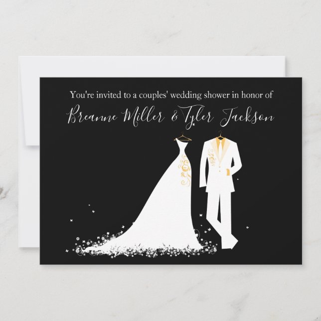 Dress & Tux - inbjudan till Par Möhippa (Framsida)