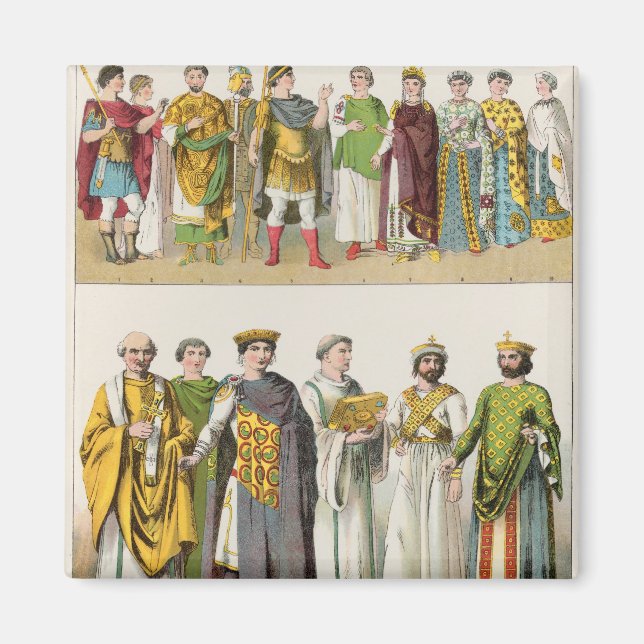 Dress vid bysantinska domstolen magnet (Framsidan)