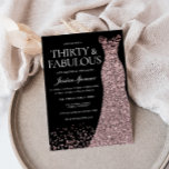 Dress Womans 30års födelsedag Party i Svarta Ro Gu Inbjudningar<br><div class="desc">Black Ro Guld Dress Womans 30års födelsedag Party bjudan 30 och fantastiska variationer i inbjudan och matchande artiklar i vår butik</div>
