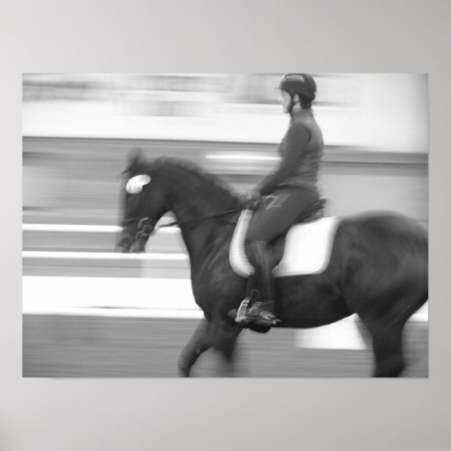 Dressage Abstrakt Rörelse Poster (Framsidan)