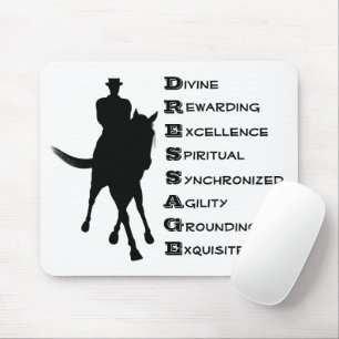 Dressage är häst och Rider Silhouette Musmatta