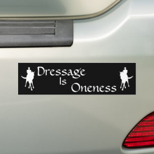 Dressage är Oneness Horand Rider Bildekal