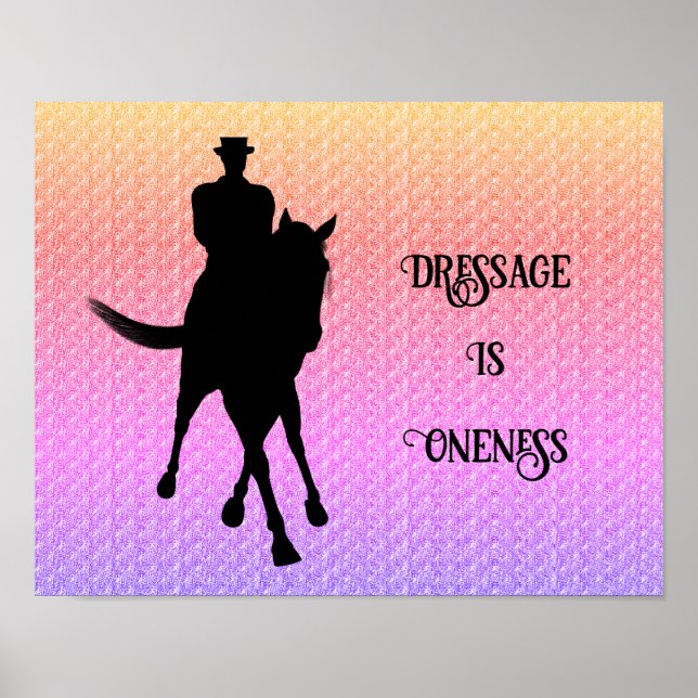 Dressage är Oneness Horand Rider Poster (Framsidan)