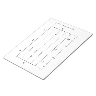 Dressage Arena Template Horse Riding Anteckningsblock