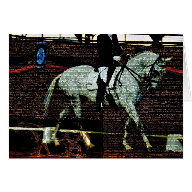 Dressage Art Hälsningskort (Framsidan Horizontal)