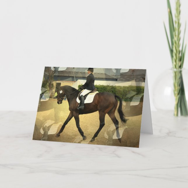 Dressage Competition Greeting Card Kort (Framsida)