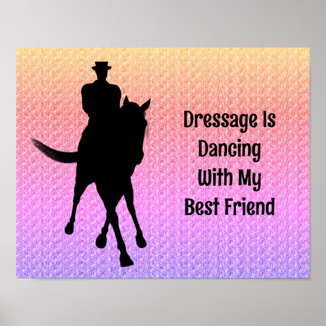 Dressage Dankling with Best Friend Horse and Rider Poster (Framsidan)