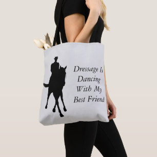 Dressage dansar med bästa vänner hästar tygkasse