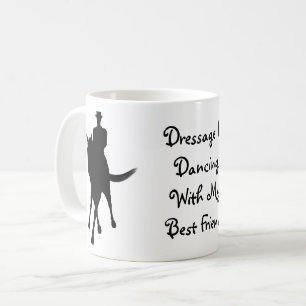 Dressage dansar med min bästa vän kaffemugg