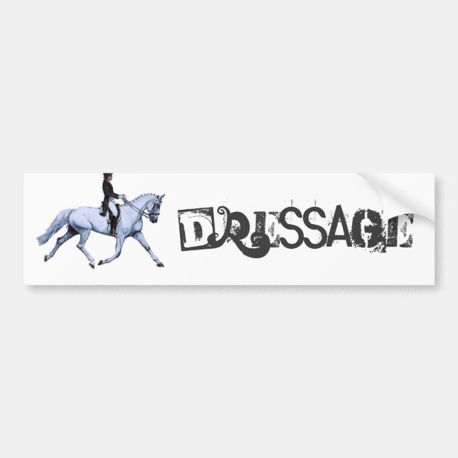 DRESSAGE för hästkonstYTTERLIGHET Bildekal (Framsidan)