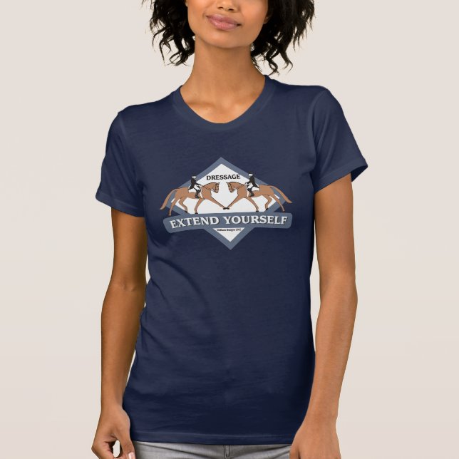 Dressage fördjupa sig Yourself skjortan T-shirt (Framsida)