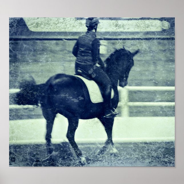 Dressage Grunge Poster (Framsidan)