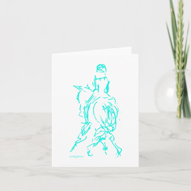 Dressage: Halvan passerar kortAqua Kort (Framsida)