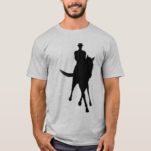 Dressage Hors och Rider Halpppass T Shirt (Framsida)