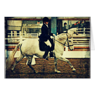 Dressage Horse and Rider Hälsningskort