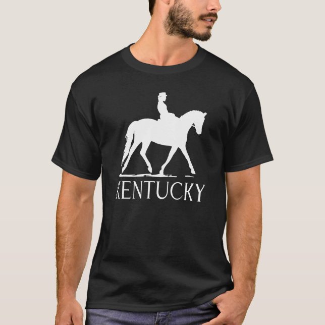 Dressage Horse and Rider Kentucky T Shirt (Framsida)