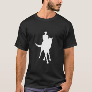 Dressage Horse and Rider Silhouette Mörk Tröja