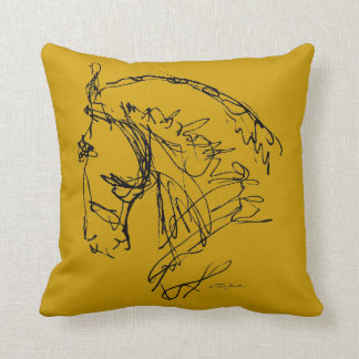 Dressage Horse Big Pillow Kudde