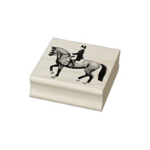 Dressage Horse Equestrian Art Frimärke