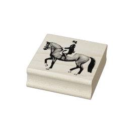 Dressage Horse Equestrian Art Frimärke Stämpel