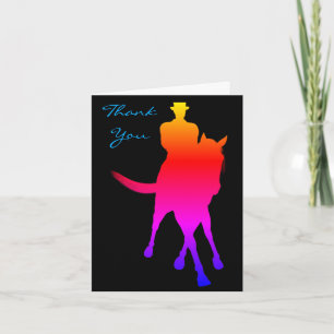 Dressage Horse Färg Silhouette-tackkort Tack Kort