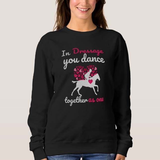 Dressage Horse Girl Horse Dresage  T Shirt (Framsida)