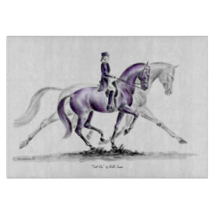 Dressage Horse in Trot Piaffe
