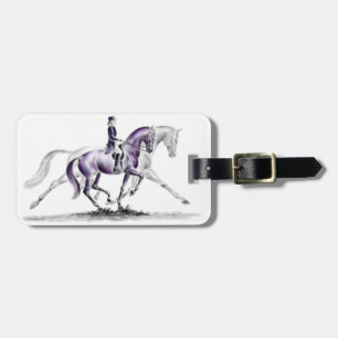 Dressage Horse in Trot Piaffe Bagagebricka