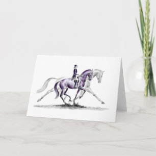 Dressage Horse in Trot Piaffe Kort