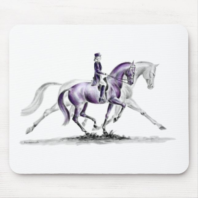 Dressage Horse in Trot Piaffe Musmatta (Framsidan)