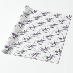 Dressage Horse in Trot Piaffe Presentpapper