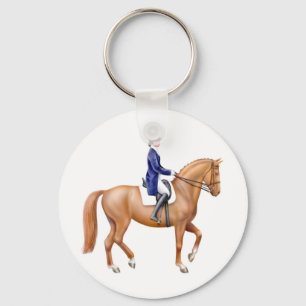 Dressage Horse Keychain Nyckelring