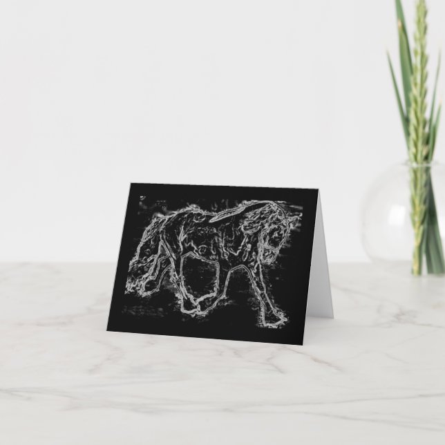 Dressage Horse Notecards Kort (Framsida)