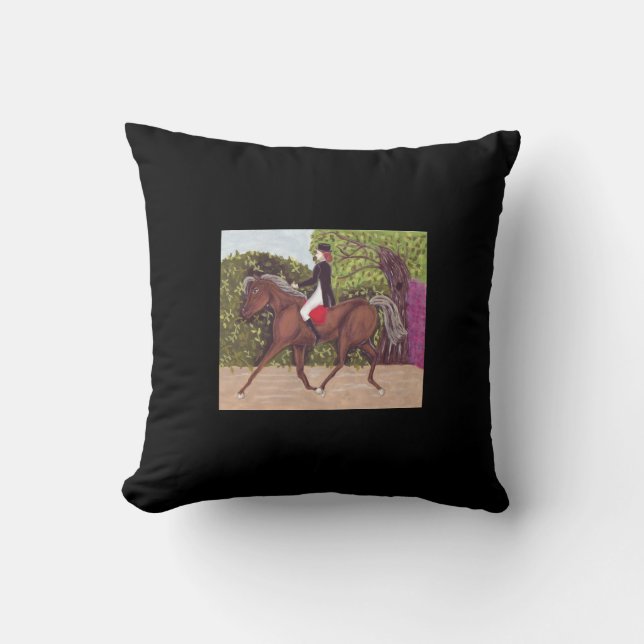 Dressage Horse Riding American MoJo Pillows Kudde (Framsida)