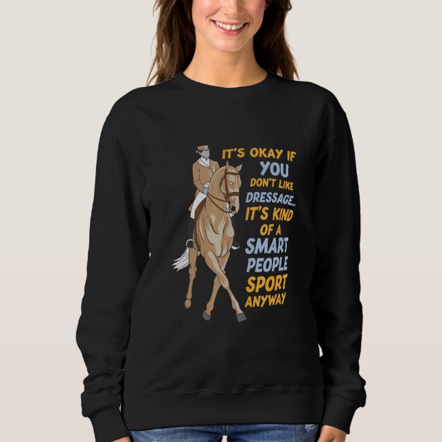 Dressage Horse Riding T Shirt (Framsida)