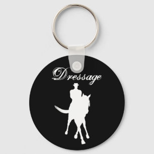 Dressage Horse Silhouette Nyckelring